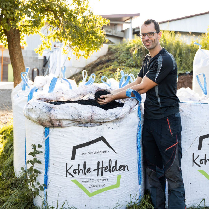 KohleHelden - 1000 Liter Pflanzenkohle EBC AgroBio