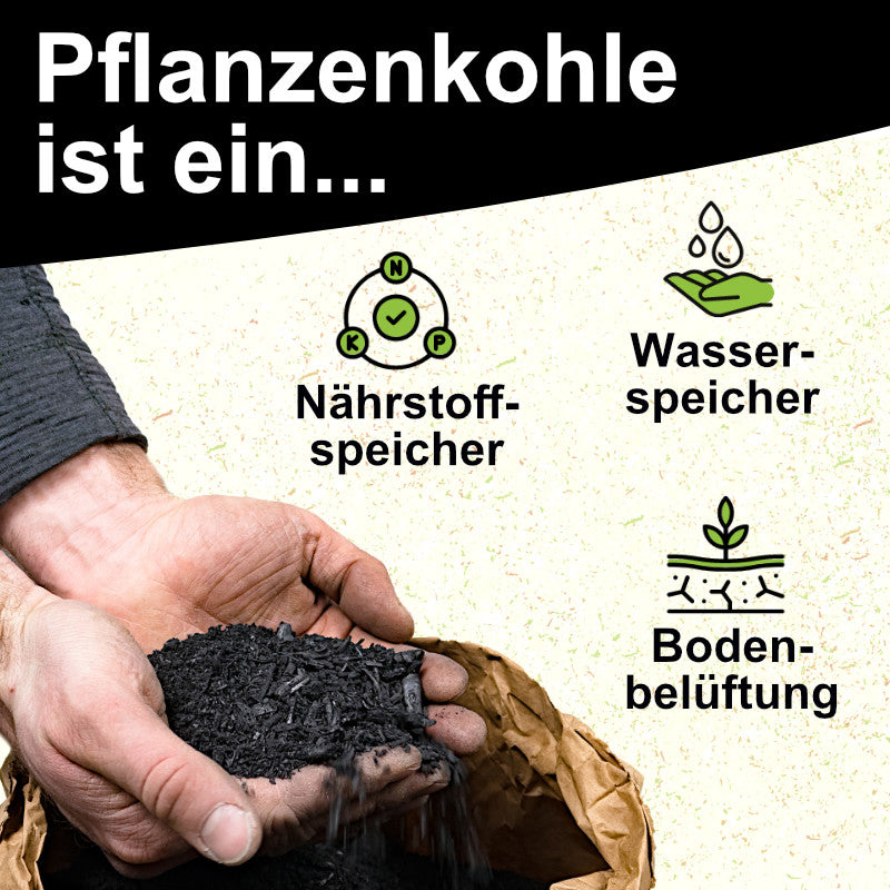 KohleHelden - 60 Liter Pflanzenkohle - EBC AgroBio