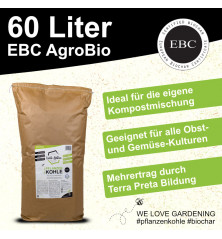 60 Liter Pflanzenkohle - EBC AgroBio