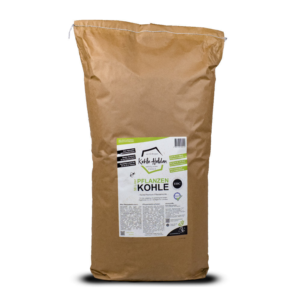 KohleHelden - 60 Liter Pflanzenkohle - EBC AgroBio